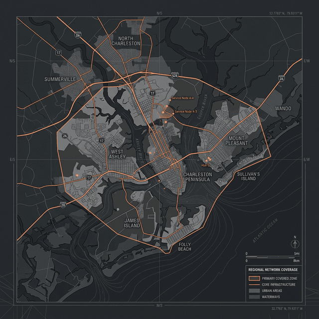 Charleston Service Map